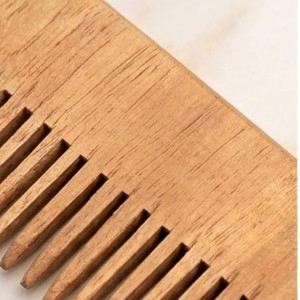 Natural Pure Wooden Hair Comb for Men & Women | Anti-Static Handmade Wood Comb with Fine & Wide Teeth | Scalp Massage Detangling Comb for Smooth & Healthy Hair Care | Beard & Hair Styling Set