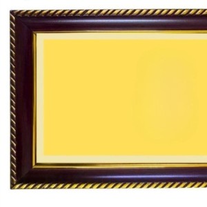 Krishna Photo Frame 10x6 Inch | Glossy Maroon Polystyrene Frame | Divine Wall & Table Decor | Temple Decoration & Gift Item (Pack Of 1) (F21001)