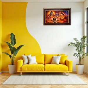 Lord Shankar Parvti Photo Frame 8x4 Inch | Glossy Maroon Polystyrene Frame | Divine Wall & Table Decor | Temple Decoration & Gift Item (Pack Of 1) (F20223) Lord Shankar Parvti Photo Frame 8x4 Inch | Glossy Maroon Polystyrene Frame | Divine Wall & Table Decor | Temple Decoration & Gift Item (Pack Of 1) (F20223)