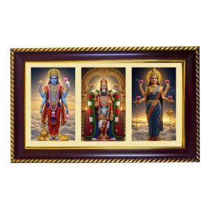 Vishnu-Vittal-Lakshmi Photo Frame 10x6 Inch | Glossy Maroon Polystyrene Frame | Divine Wall & Table Decor | Temple Decoration & Gift Item (Pack Of 1) (F21403) Vishnu-Vittal-Lakshmi Photo Frame 10x6 Inch | Glossy Maroon Polystyrene Frame | Divine Wall & Table Decor | Temple Decoration & Gift Item (Pack Of 1) (F21403)