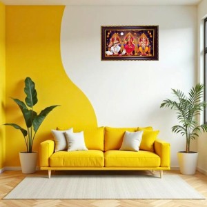 Lord Laxmi Ganesha Laxmi Photo Frame 12x8 Inch | Glossy Maroon Polystyrene Frame | Divine Wall & Table Decor | Temple Decoration & Gift Item (Pack Of 1) (F20160) Lord Laxmi Ganesha Laxmi Photo Frame 12x8 Inch | Glossy Maroon Polystyrene Frame | Divine Wall & Table Decor | Temple Decoration & Gift Item (Pack Of 1) (F20160)