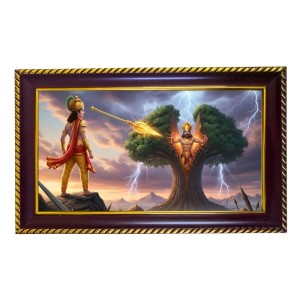 Murgun Photo Frame 10x6 Inch | Glossy Maroon Polystyrene Frame | Divine Wall & Table Decor | Temple Decoration & Gift Item (Pack Of 1) (F20348) Murgun Photo Frame 10x6 Inch | Glossy Maroon Polystyrene Frame | Divine Wall & Table Decor | Temple Decoration & Gift Item (Pack Of 1) (F20348)