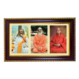 Swami Vivekananda, Ramakrishna Paramahansa, And Sarada Maa. Photo Frame 12x8 Inch | Glossy Maroon Polystyrene Frame | Divine Wall & Table Decor | Temple Decoration & Gift Item (Pack Of 1) (F21483) Swami Vivekananda, Ramakrishna Paramahansa, And Sarada Maa. Photo Frame 12x8 Inch | Glossy Maroon Polystyrene Frame | Divine Wall & Table Decor | Temple Decoration & Gift Item (Pack Of 1) (F21483)