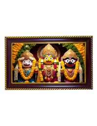 Lord Khatusham Photo Frame 12x8 Inch | Glossy Maroon Polystyrene Frame | Divine Wall & Table Decor | Temple Decoration & Gift Item (Pack Of 1) (F20174)