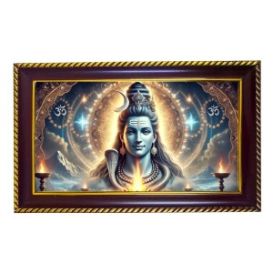 Lord Shiva Photo Frame 10x6 Inch | Glossy Maroon Polystyrene Frame | Divine Wall & Table Decor | Temple Decoration & Gift Item (Pack Of 1) (F20703) Lord Shiva Photo Frame 10x6 Inch | Glossy Maroon Polystyrene Frame | Divine Wall & Table Decor | Temple Decoration & Gift Item (Pack Of 1) (F20703)