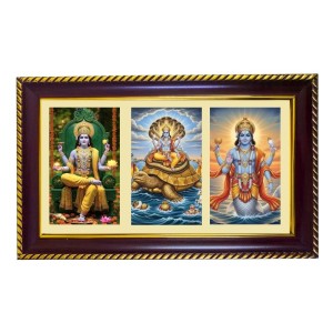 Vishnu Photo Frame 8x4 Inch | Glossy Maroon Polystyrene Frame | Divine Wall & Table Decor | Temple Decoration & Gift Item (Pack Of 1) (F20931) Vishnu Photo Frame 8x4 Inch | Glossy Maroon Polystyrene Frame | Divine Wall & Table Decor | Temple Decoration & Gift Item (Pack Of 1) (F20931)