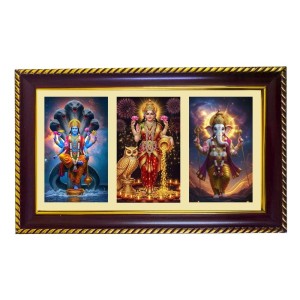 Vishnu-Lakshmi-Ganesha Photo Frame 10x6 Inch | Glossy Maroon Polystyrene Frame | Divine Wall & Table Decor | Temple Decoration & Gift Item (Pack Of 1) (F21019) Vishnu-Lakshmi-Ganesha Photo Frame 10x6 Inch | Glossy Maroon Polystyrene Frame | Divine Wall & Table Decor | Temple Decoration & Gift Item (Pack Of 1) (F21019)