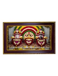 Lord Khatusham Photo Frame 12x8 Inch | Glossy Maroon Polystyrene Frame | Divine Wall & Table Decor | Temple Decoration & Gift Item (Pack Of 1) (F20166)