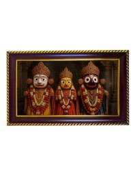 Lord Khatushyam Photo Frame 12x8 Inch | Glossy Maroon Polystyrene Frame | Divine Wall & Table Decor | Temple Decoration & Gift Item (Pack Of 1) (F20642)