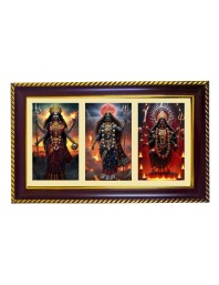 Tridevi Photo Frame 8x4 Inch | Glossy Maroon Polystyrene Frame | Divine Wall & Table Decor | Temple Decoration & Gift Item (Pack Of 1) (F21261)