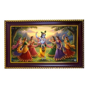 Lord Krishna Photo Frame 14x10 Inch | Glossy Maroon Polystyrene Frame | Divine Wall & Table Decor | Temple Decoration & Gift Item (Pack Of 1) (F20486) Lord Krishna Photo Frame 14x10 Inch | Glossy Maroon Polystyrene Frame | Divine Wall & Table Decor | Temple Decoration & Gift Item (Pack Of 1) (F20486)