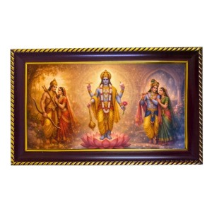 Lord Vishnu Photo Frame 10x6 Inch | Glossy Maroon Polystyrene Frame | Divine Wall & Table Decor | Temple Decoration & Gift Item (Pack Of 1) (F20289) Lord Vishnu Photo Frame 10x6 Inch | Glossy Maroon Polystyrene Frame | Divine Wall & Table Decor | Temple Decoration & Gift Item (Pack Of 1) (F20289)
