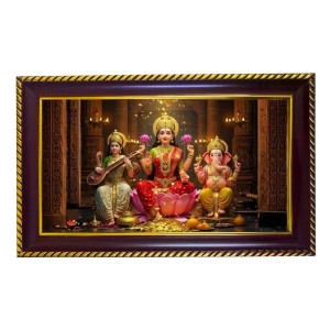 Mata Lakshmi Photo Frame 10x6 Inch | Glossy Maroon Polystyrene Frame | Divine Wall & Table Decor | Temple Decoration & Gift Item (Pack Of 1) (F20587) Mata Lakshmi Photo Frame 10x6 Inch | Glossy Maroon Polystyrene Frame | Divine Wall & Table Decor | Temple Decoration & Gift Item (Pack Of 1) (F20587)