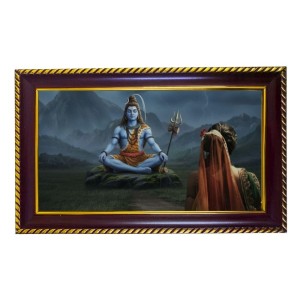 Lord Shiva Photo Frame 10x6 Inch | Glossy Maroon Polystyrene Frame | Divine Wall & Table Decor | Temple Decoration & Gift Item (Pack Of 1) (F20556) Lord Shiva Photo Frame 10x6 Inch | Glossy Maroon Polystyrene Frame | Divine Wall & Table Decor | Temple Decoration & Gift Item (Pack Of 1) (F20556)
