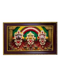 Lord Khatusham Photo Frame 14x10 Inch | Glossy Maroon Polystyrene Frame | Divine Wall & Table Decor | Temple Decoration & Gift Item (Pack Of 1) (F20169)