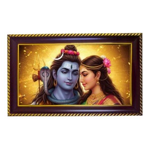 Lord Shiva Parvti Photo Frame 8x4 Inch | Glossy Maroon Polystyrene Frame | Divine Wall & Table Decor | Temple Decoration & Gift Item (Pack Of 1) (F20124) Lord Shiva Parvti Photo Frame 8x4 Inch | Glossy Maroon Polystyrene Frame | Divine Wall & Table Decor | Temple Decoration & Gift Item (Pack Of 1) (F20124)