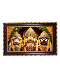 Lord Khatushyam Photo Frame 8x4 Inch | Glossy Maroon Polystyrene Frame | Divine Wall & Table Decor | Temple Decoration & Gift Item (Pack Of 1) (F20645)