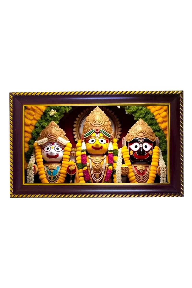 Lord Khatushyam Photo Frame 8x4 Inch | Glossy Maroon Polystyrene Frame | Divine Wall & Table Decor | Temple Decoration & Gift Item (Pack Of 1) (F20645)