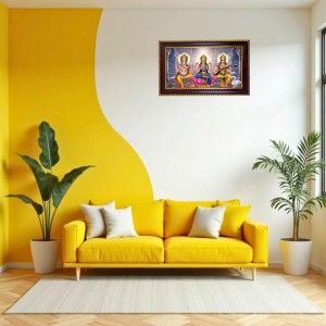 Lakshmi -Gannesha-Sarswati Photo Frame 14x10 Inch | Glossy Maroon Polystyrene Frame | Divine Wall & Table Decor | Temple Decoration & Gift Item (Pack Of 1) (F20073) Lakshmi -Gannesha-Sarswati Photo Frame 14x10 Inch | Glossy Maroon Polystyrene Frame | Divine Wall & Table Decor | Temple Decoration & Gift Item (Pack Of 1) (F20073)