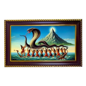 Samudrmanthan Photo Frame 10x6 Inch | Glossy Maroon Polystyrene Frame | Divine Wall & Table Decor | Temple Decoration & Gift Item (Pack Of 1) (F20363) Samudrmanthan Photo Frame 10x6 Inch | Glossy Maroon Polystyrene Frame | Divine Wall & Table Decor | Temple Decoration & Gift Item (Pack Of 1) (F20363)