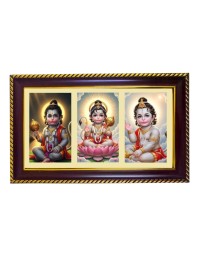 Hanuman Photo Frame 10x6 Inch | Glossy Maroon Polystyrene Frame | Divine Wall & Table Decor | Temple Decoration & Gift Item (Pack Of 1) (F21068)