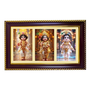 Bal Krishna Photo Frame 8x4 Inch | Glossy Maroon Polystyrene Frame | Divine Wall & Table Decor | Temple Decoration & Gift Item (Pack Of 1) (F21223) Bal Krishna Photo Frame 8x4 Inch | Glossy Maroon Polystyrene Frame | Divine Wall & Table Decor | Temple Decoration & Gift Item (Pack Of 1) (F21223)