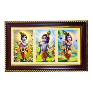 Krishna Photo Frame 8x4 Inch | Glossy Maroon Polystyrene Frame | Divine Wall & Table Decor | Temple Decoration & Gift Item (Pack Of 1) (F20810) Krishna Photo Frame 8x4 Inch | Glossy Maroon Polystyrene Frame | Divine Wall & Table Decor | Temple Decoration & Gift Item (Pack Of 1) (F20810)