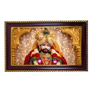 Lord Khatushyam Photo Frame 10x6 Inch | Glossy Maroon Polystyrene Frame | Divine Wall & Table Decor | Temple Decoration & Gift Item (Pack Of 1) (F20699) Lord Khatushyam Photo Frame 10x6 Inch | Glossy Maroon Polystyrene Frame | Divine Wall & Table Decor | Temple Decoration & Gift Item (Pack Of 1) (F20699)