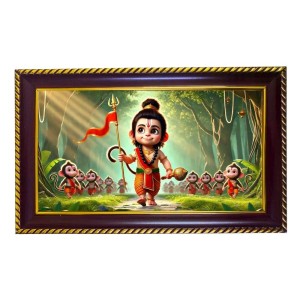 Lord Hanuman Photo Frame 8x4 Inch | Glossy Maroon Polystyrene Frame | Divine Wall & Table Decor | Temple Decoration & Gift Item (Pack Of 1) (F20600) Lord Hanuman Photo Frame 8x4 Inch | Glossy Maroon Polystyrene Frame | Divine Wall & Table Decor | Temple Decoration & Gift Item (Pack Of 1) (F20600)