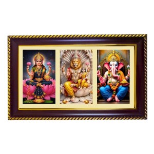 Lakshmi-Narsimha-Ganesha Photo Frame 8x4 Inch | Glossy Maroon Polystyrene Frame | Divine Wall & Table Decor | Temple Decoration & Gift Item (Pack Of 1) (F20790) Lakshmi-Narsimha-Ganesha Photo Frame 8x4 Inch | Glossy Maroon Polystyrene Frame | Divine Wall & Table Decor | Temple Decoration & Gift Item (Pack Of 1) (F20790)