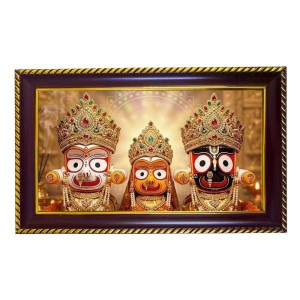 Lord Khatusham Photo Frame 10x6 Inch | Glossy Maroon Polystyrene Frame | Divine Wall & Table Decor | Temple Decoration & Gift Item (Pack Of 1) (F20167)