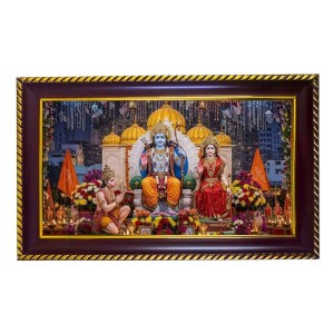 Lord Ram Sita Photo Frame 8x4 Inch | Glossy Maroon Polystyrene Frame | Divine Wall & Table Decor | Temple Decoration & Gift Item (Pack Of 1) (F20129) Lord Ram Sita Photo Frame 8x4 Inch | Glossy Maroon Polystyrene Frame | Divine Wall & Table Decor | Temple Decoration & Gift Item (Pack Of 1) (F20129)