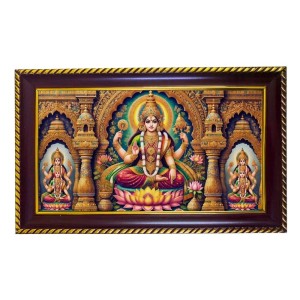 Mata Laxmi Photo Frame 14x10 Inch | Glossy Maroon Polystyrene Frame | Divine Wall & Table Decor | Temple Decoration & Gift Item (Pack Of 1) (F20596) Mata Laxmi Photo Frame 14x10 Inch | Glossy Maroon Polystyrene Frame | Divine Wall & Table Decor | Temple Decoration & Gift Item (Pack Of 1) (F20596)