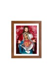 Beautiful Jesus and Mother Mary Colored Photo |High-Quality Religious Wall Art for Christian Home Decor  | Sacred Catholic Prints for Living Room, Bedroom, or Church |Perfect Spiritual Gift