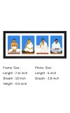 Sri Sri Anukul Thakur, Boroma, Borda and Chhorda four colored Photos in One Frame | Spiritual Devotional Wall Art | Photos for puja room, wall and table top