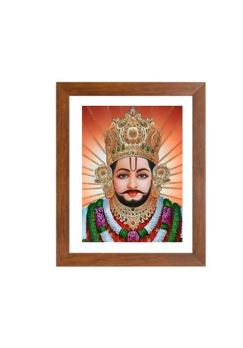 Colored Image of Khatu Shyam Baba | Divine Shyam Baba Wall Art | Spiritual Decor for Home & Temple | High-Quality Print | Ideal for puja room