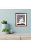 Elegant Boroma Black and White Photo |Classic Monochrome Portrait |High-Quality Print for Home, Puja room, Office, or Gallery |Timeless Wall Art and Ideal Gift