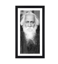 Kabiguru Rabindranath Tagore Black & White Photo |Classic Wall Art | High-Quality Print | Perfect for Home or Office Décor