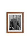 Classic Bankim Chandra Black and White Photo |High-Quality Monochrome Portrait of Renowned Bengali Writer |Timeless Wall Art for Home, Office, or Gallery| Ideal Gift for Literature Enthusiasts