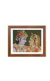 Beautiful Radha Krishna Colored Photo |High-Quality Hindu Wall Art for Home, Temple, Puja room or Meditation Room | Divine Love and Spiritual DÃ©cor | Ideal Gift for Devotees