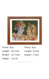 Beautiful Radha Krishna Colored Photo |High-Quality Hindu Wall Art for Home, Temple, Puja room or Meditation Room | Divine Love and Spiritual DÃ©cor | Ideal Gift for Devotees