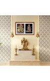 Divine Goddess Maa Durga and Goddess Maa Kali Colored Photo in One Frame |High-Quality Hindu Wall Art | Perfect for Home, Temple, Puja room or Meditation Room |Spiritual Gift for Devotees