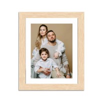 Colored Family Photo of Father, Mother, and Son |Family Portrait Wall Art| Perfect for Home Decor & Family Keepsake