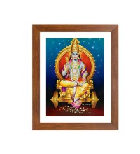 Colored Photo of Surya Dev - Hindu Sun God | Spiritual Wall Art for Home & Temple | Divine Blessings & Energy | Premium Quality Print