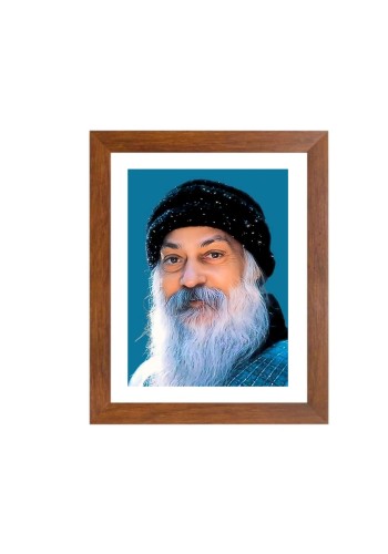 Bhagwan Rajneesh (Osho) color Photo | Spiritual Guru Portrait | Enlightened Master Wall Art | High-Quality Print | Meditation and Yoga Decor