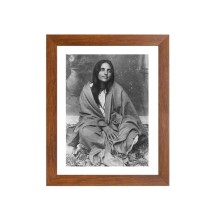 Anandamayee Maa Black and White Photo | Divine Portrait of Anandamayi Ma | Spiritual Guru Wall Art | High-Quality Print | Meditation & Worship Décor