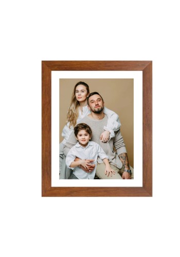 Colored Family Photo of Father, Mother, and Son |Family Portrait Wall Art| Perfect for Home Decor & Family Keepsake