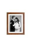 Black and White Photo of Expecting Couple | Husband, Wife, and Baby Bump Portrait | Romantic and Classic Family Wall Art | High-Quality Print