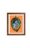 Colored Photo of Bal Gopal | Divine Child Krishna Wall Art | Spiritual Decor for Home & Temple | High-Quality Print