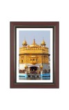Golden Temple Photo - Brown Color Frame, 10x14 Inch | Premium Quality Print |  Perfect for Home and Office Wall Decoration